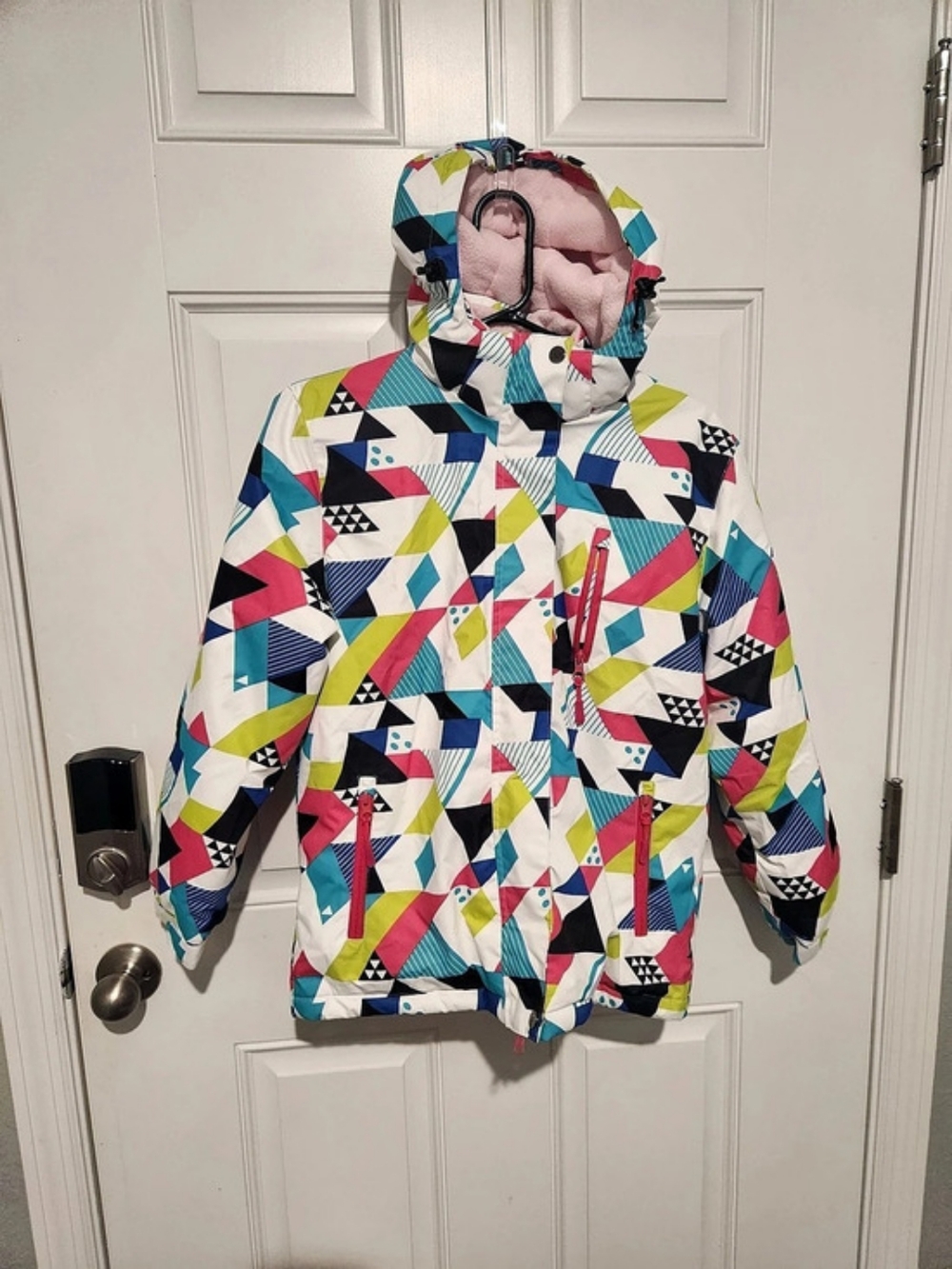 MUTU SNOW Girls 14 XL Ski Jacket Insulated Fleece Lined Full Zip Hooded